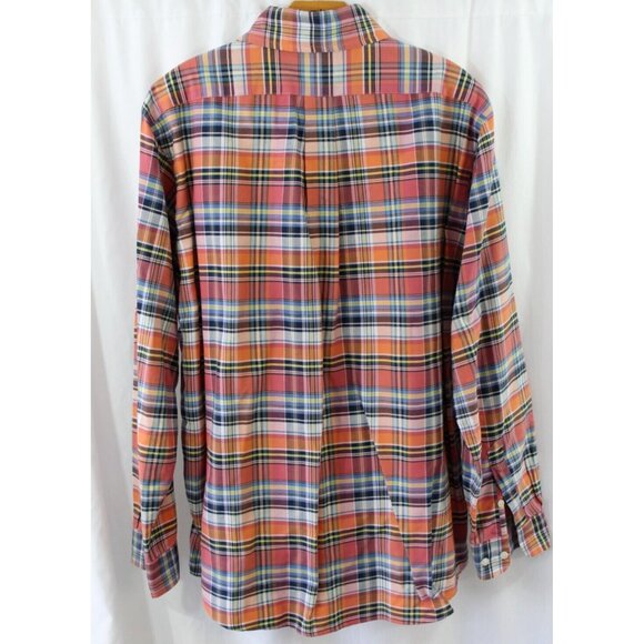 Cremieux Mens Multicolor Plaid Cotton Long Sleeve Button Down L - Picture 4 of 5